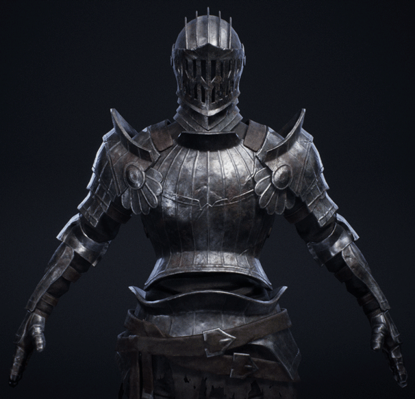 Gif animé gothique armure